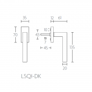 Ручка оконная LSQ1-DK