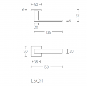 Ручка дверная LSQ2