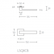 Ручка дверная LSQ2CB