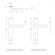 Ручка дверная LSQ2CBP236