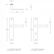 Ручка дверная LSQ2P236