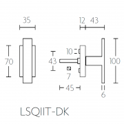 Ручка оконная LSQ2T-DK