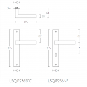 Ручка дверная LSQ1P236