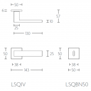 Ручка дверная LSQ4