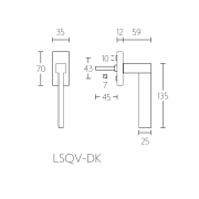 Ручка оконная LSQ5-DK