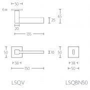 Ручка дверная LSQ5