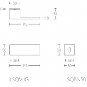 Ручка дверная LSQ7-G