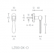 Ручка оконная LZ100-DK