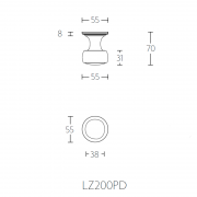 Ручка дверная LZ200PD