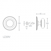 Ручка фиксированная LZ201V