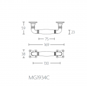 Ручка оконная MG1934C