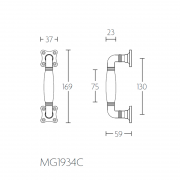 Ручка-скоба MG1934C