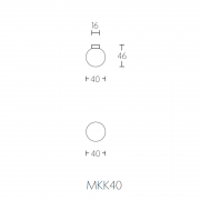 Ручка мебельная MKK40