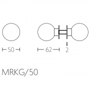 Ручка-кноб MRKG/50