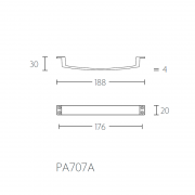 Ручка оконная PA707