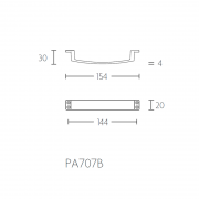 Ручка оконная PA707