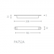 Ручка оконная PA752