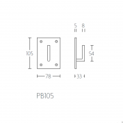 Крючок для одежды PB90