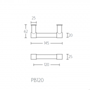 Ручка оконная PB120