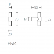 Ручка мебельная PB9