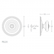 Ручка-кноб PB220