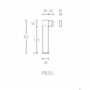 Ограничитель дверной PB30