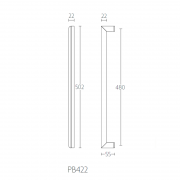 Ручка-скоба PB422