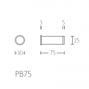 Ограничитель дверной PB75