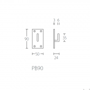 Крючок для одежды PB90