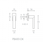 Ручка оконная PBA101-DK