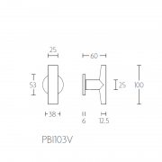 Ручка оконная PBI103-DK