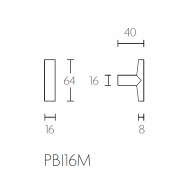 Ручка мебельная PBI13M