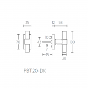 Ручка оконная PBT20-DK