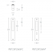 Ручка дверная PBT23P236