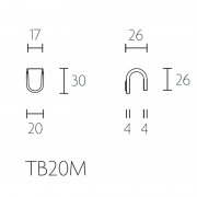 Ручка мебельная TB20M