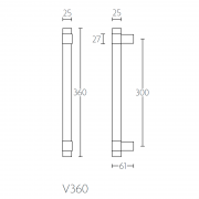 Ручка-скоба V360