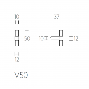 Ручка мебельная V50