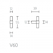 Ручка мебельная V50