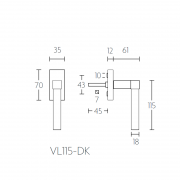 Ручка оконная VL115-DK