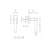 Ручка оконная VL115-DK