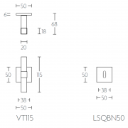 Ручка дверная VT115