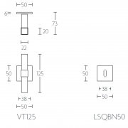 Ручка дверная VT115