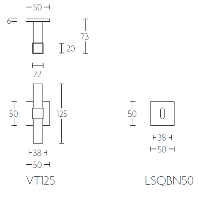 Ручка дверная VT115